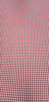 Printed Polyester Tablecloth Check Red