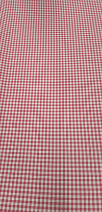Printed Polyester Tablecloth Check Red