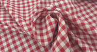 Printed Polyester Tablecloth Check Red