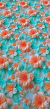 Printed Rayon 4D Tropical Blooms