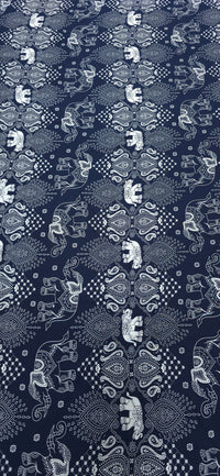 Printed Rayon Elephant Walk