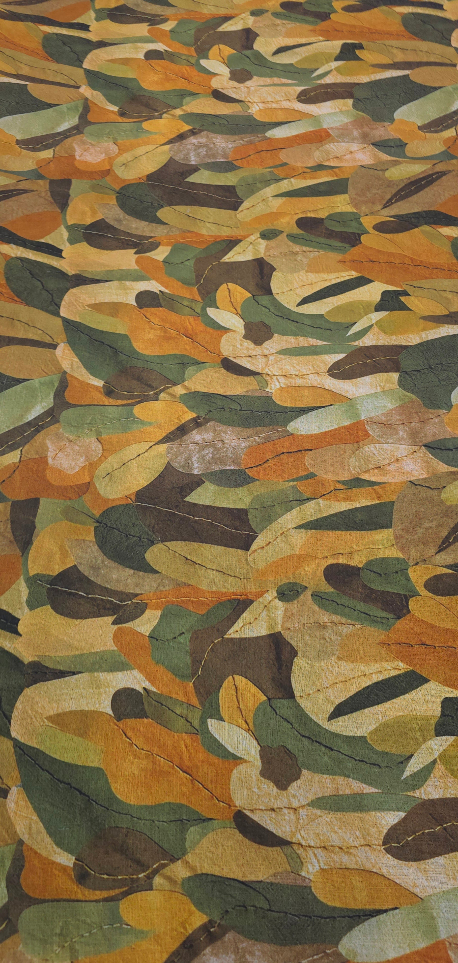 Printed Polyester Leaf Medley