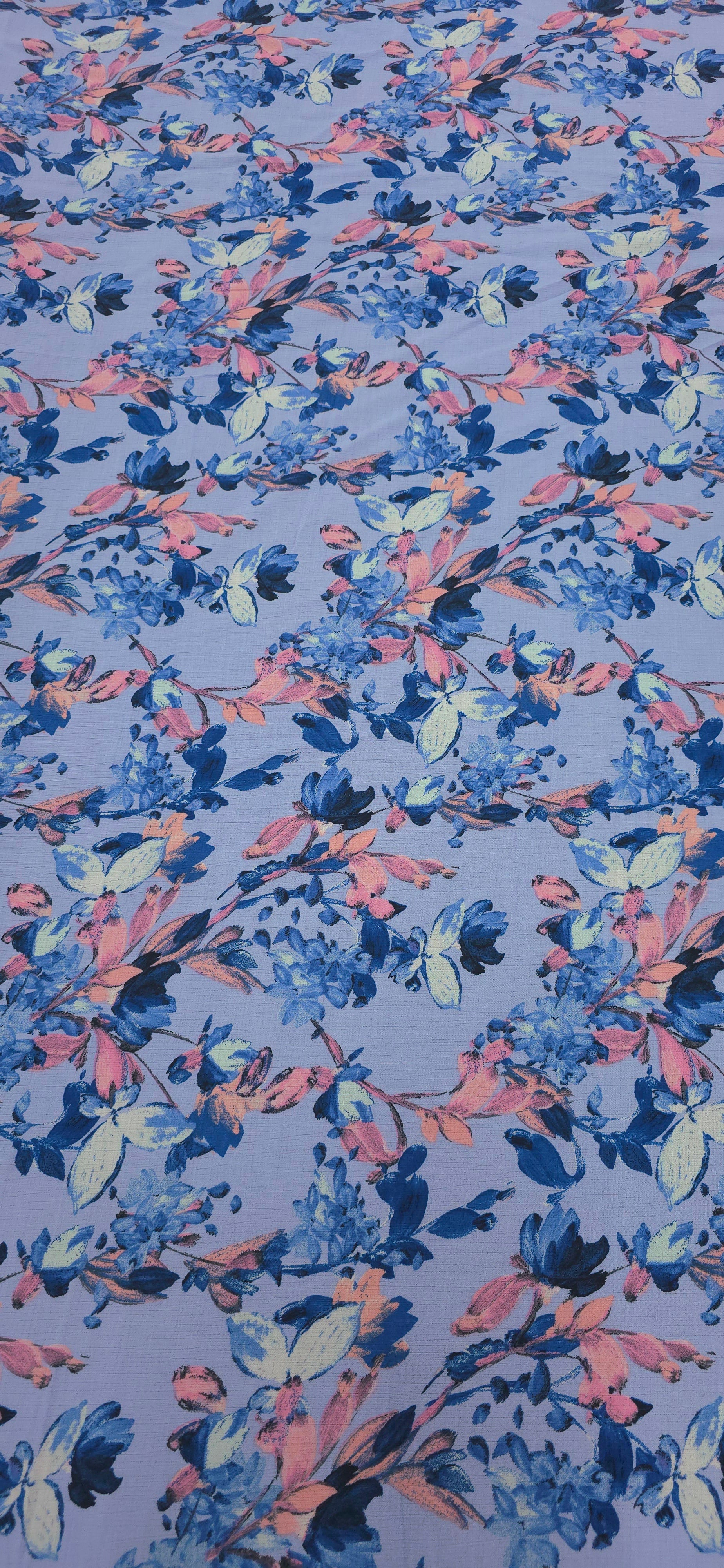 Printed Rayon Bluebell Melody