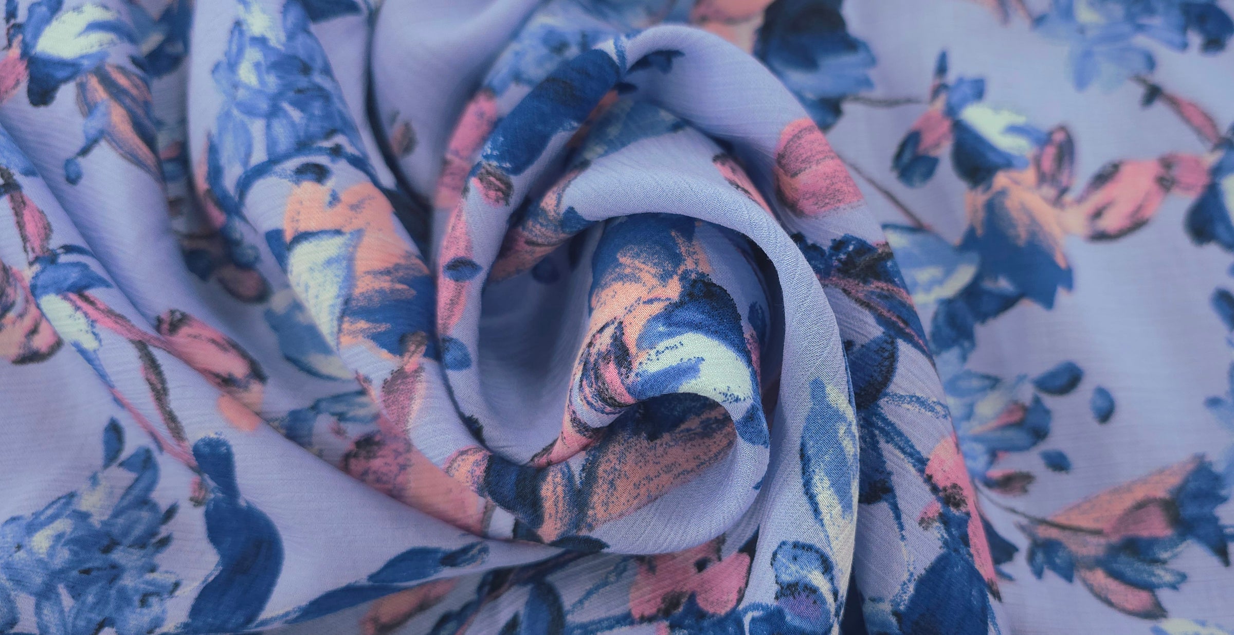 Printed Rayon Bluebell Melody