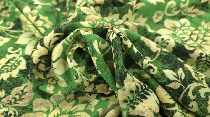 Printed Rayon Jade Garden