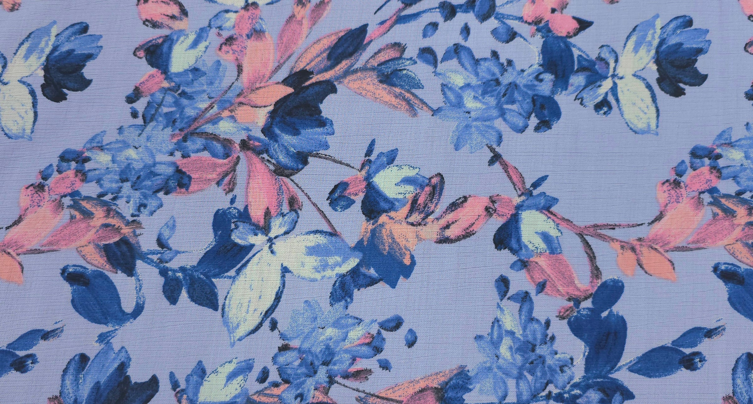 Printed Rayon Bluebell Melody