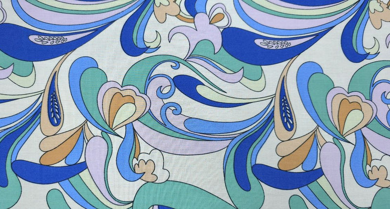 Printed Rayon Fantasia Ocean