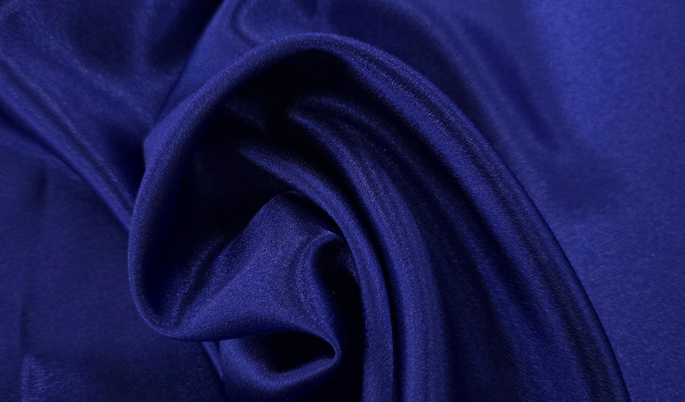 Stretch Satin Crepe Royal Sapphire