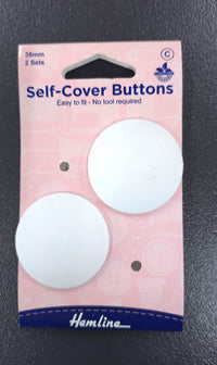 Self-Cover Buttons 38mm