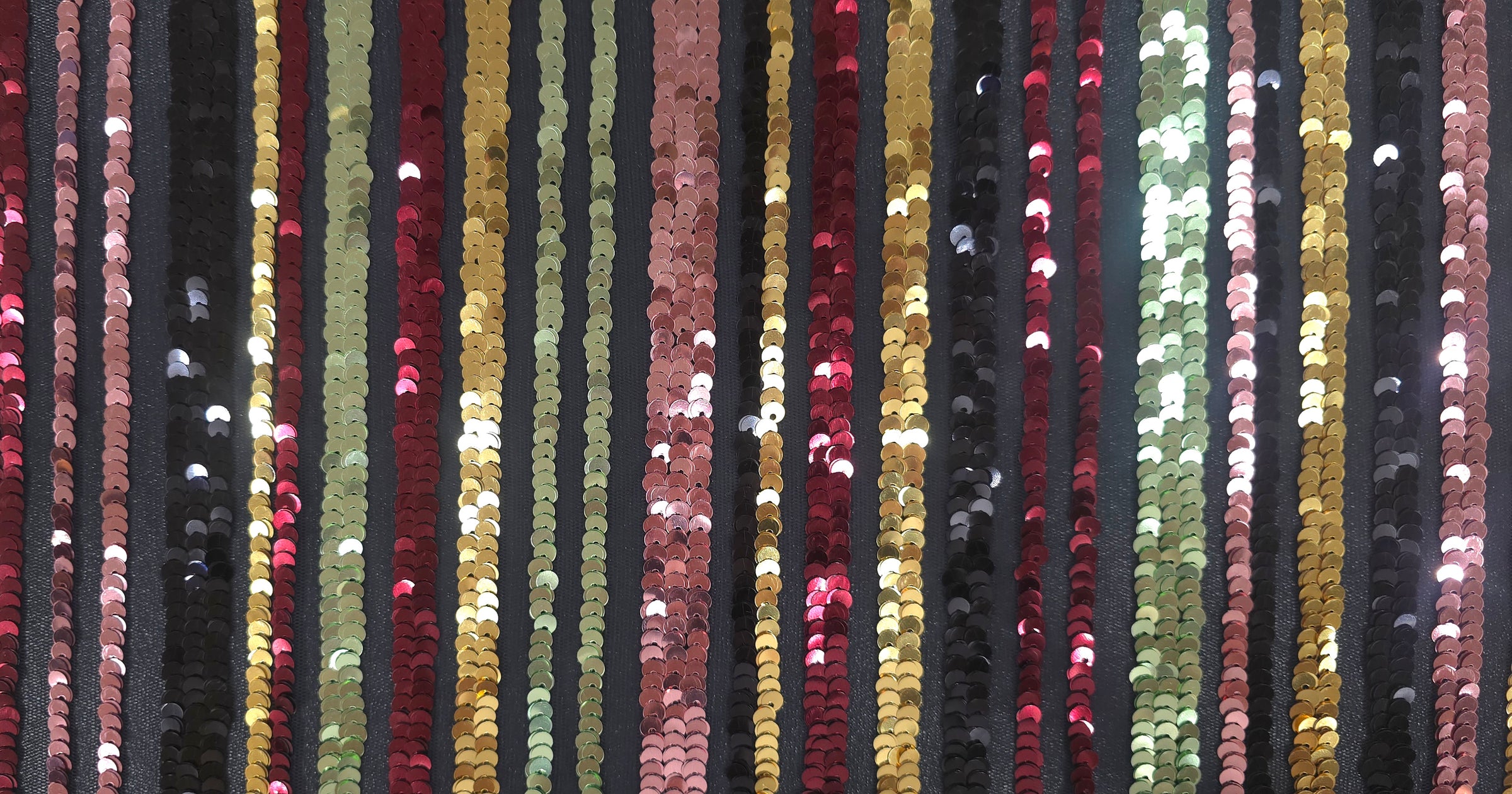 Sequin Autumn Stripes