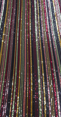Sequin Autumn Stripes