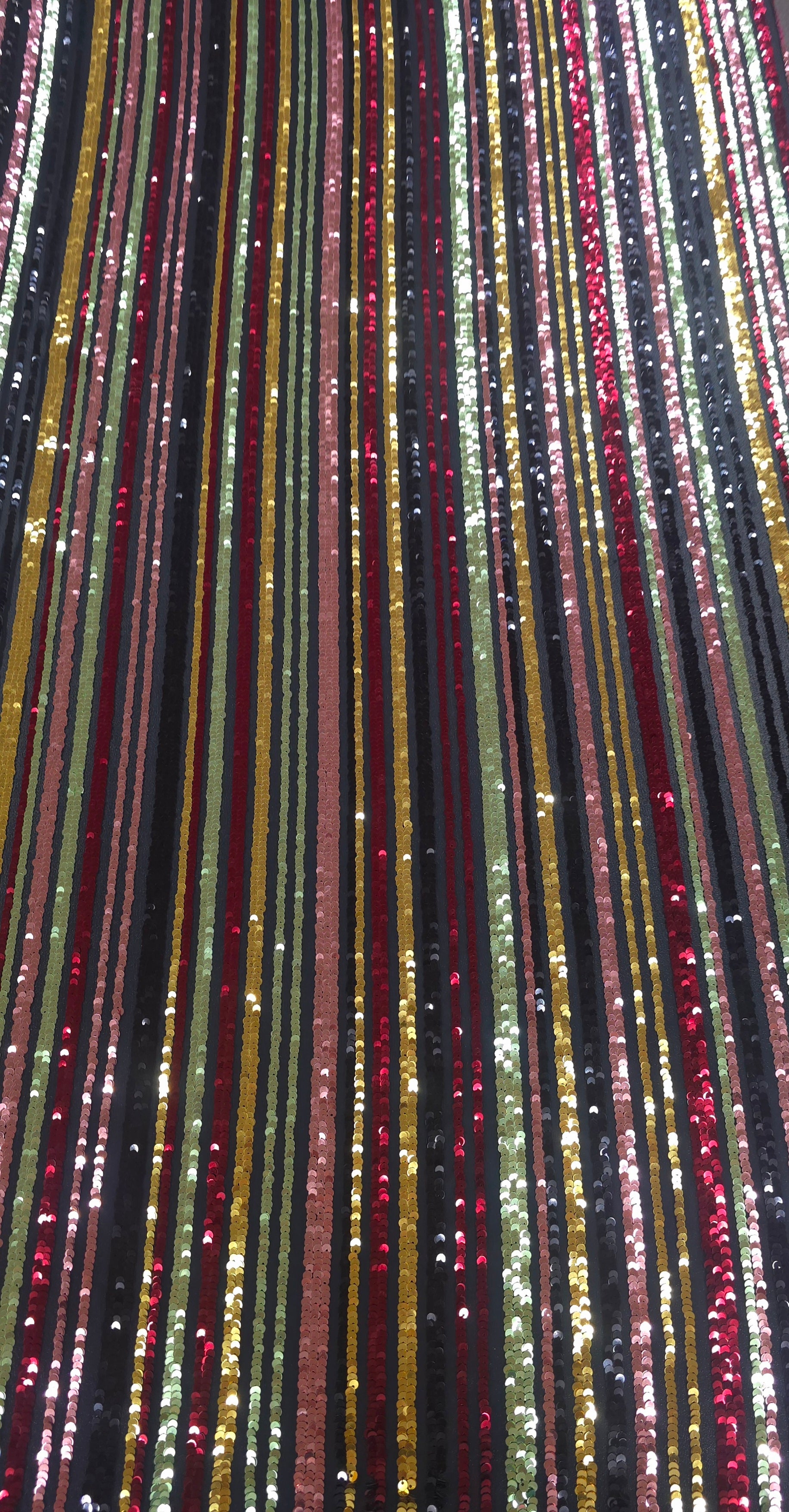 Sequin Autumn Stripes
