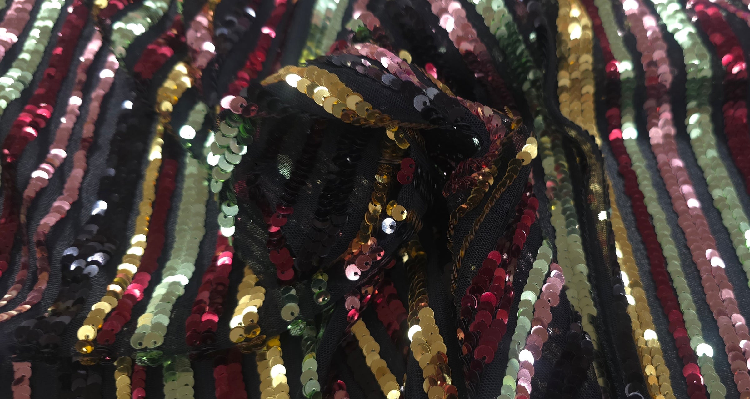 Sequin Autumn Stripes