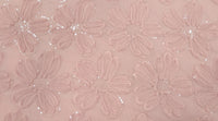 Sequinned Tulle 3D Flower Pink