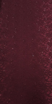 Sequinned Lace Dainty Dark Wine