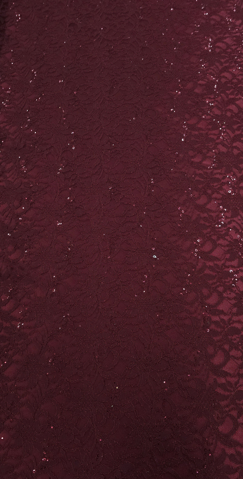 Sequinned Lace Dainty Dark Wine