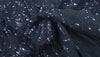 Sequinned Stretch Mesh Bedazzled Navy