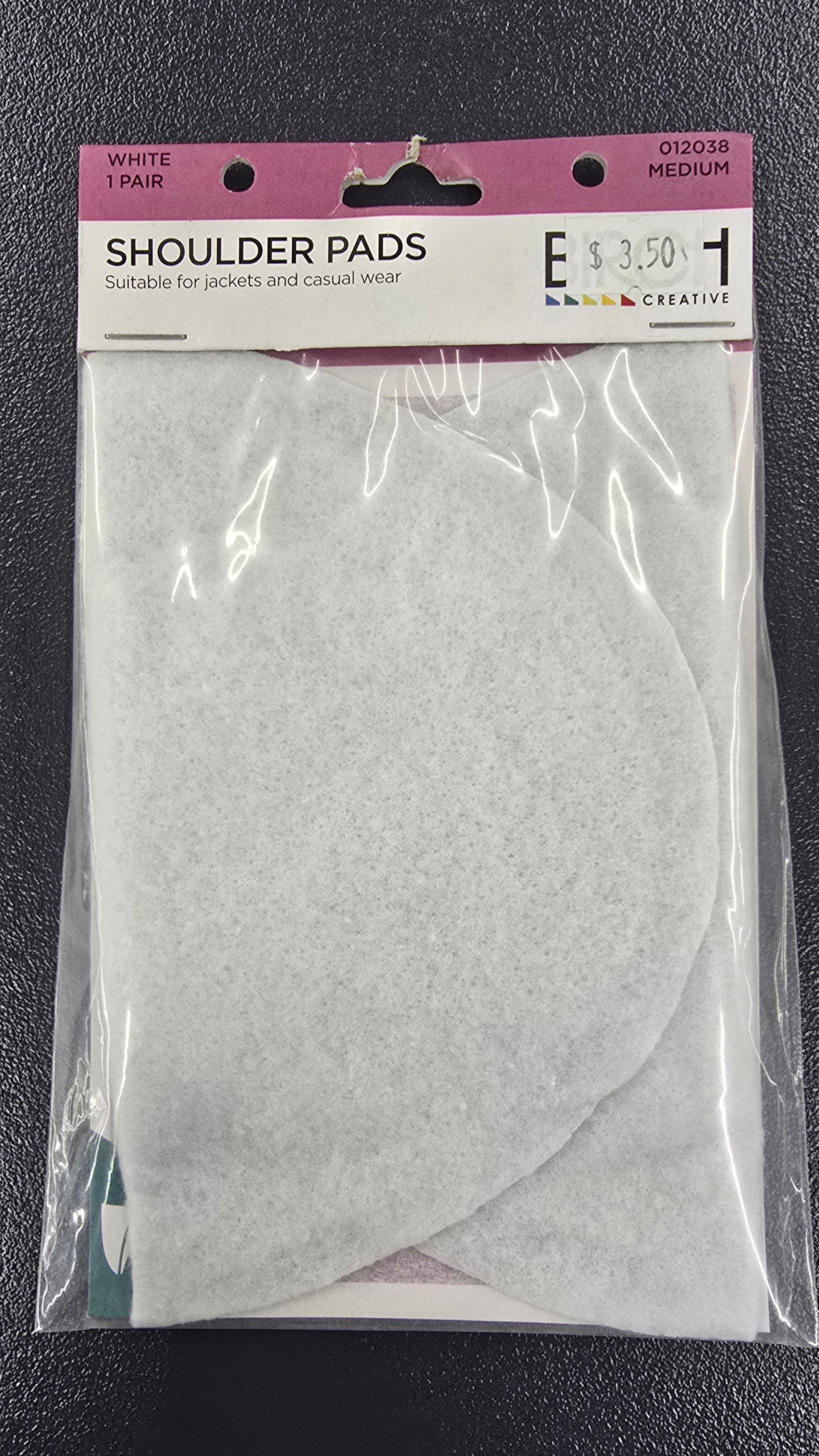 Shoulder Pads Medium White