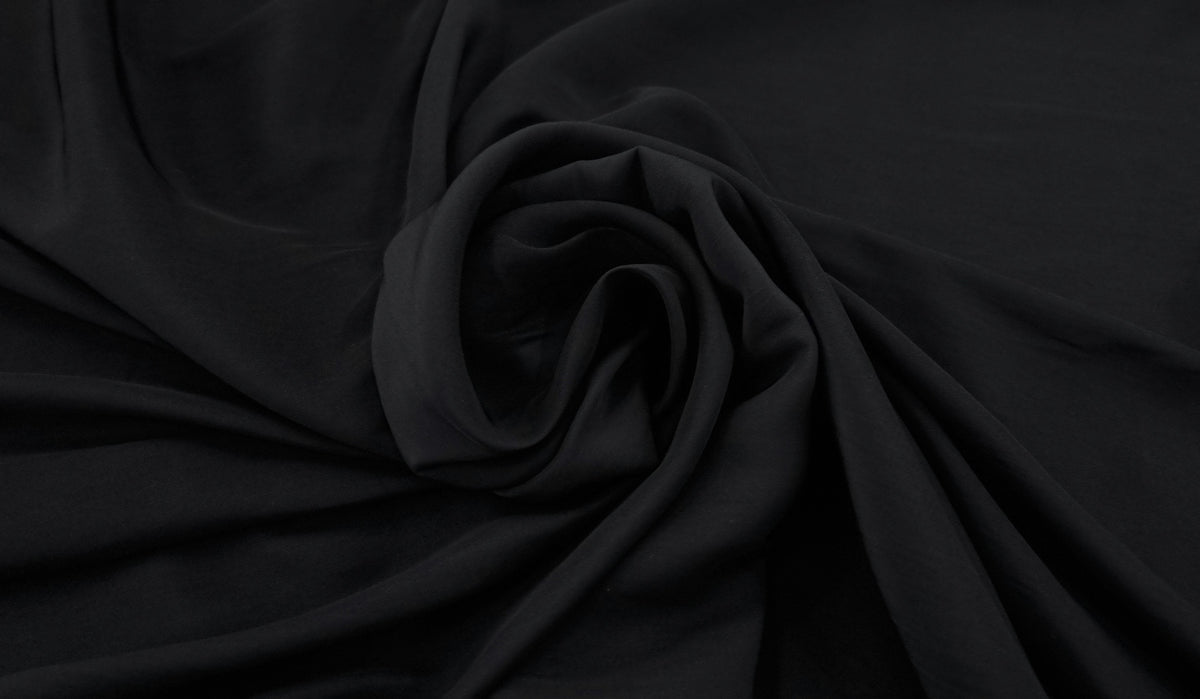 Silk Like Polyester Black