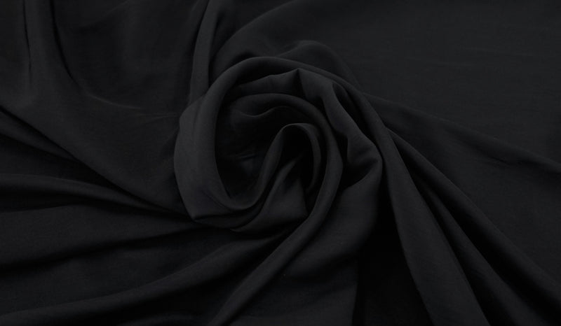 Silk Like Polyester Black