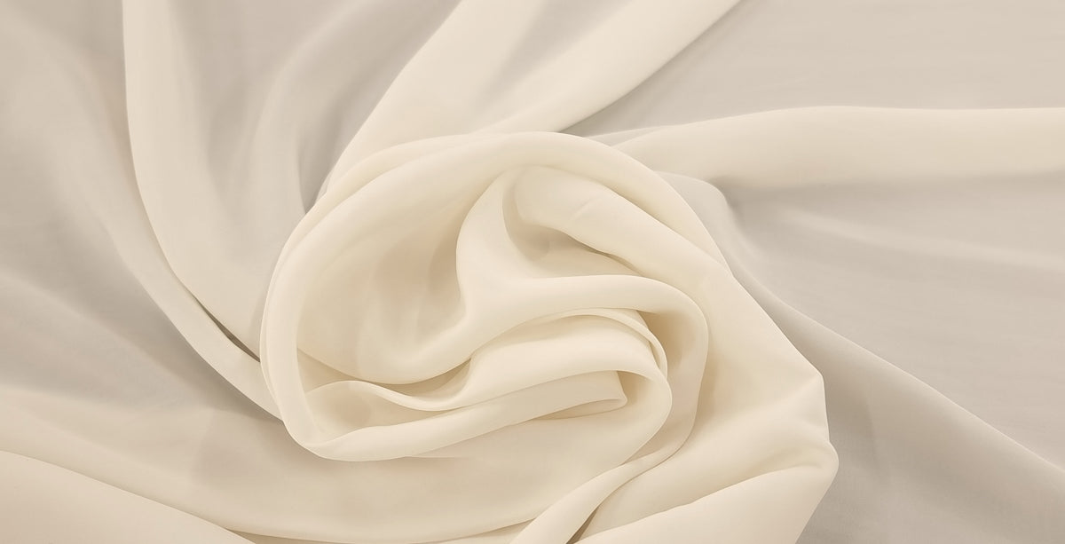 Silk Like Polyester Ivory