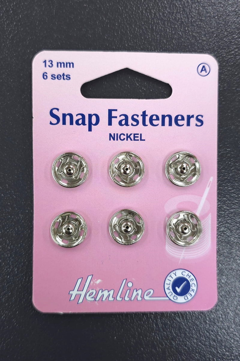 13mm Snap Fasteners Nickel