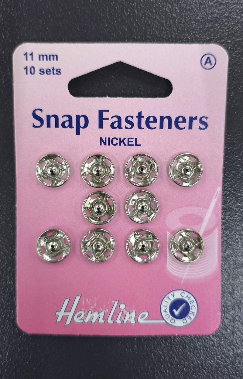 11mm Snap Fasteners Nickel