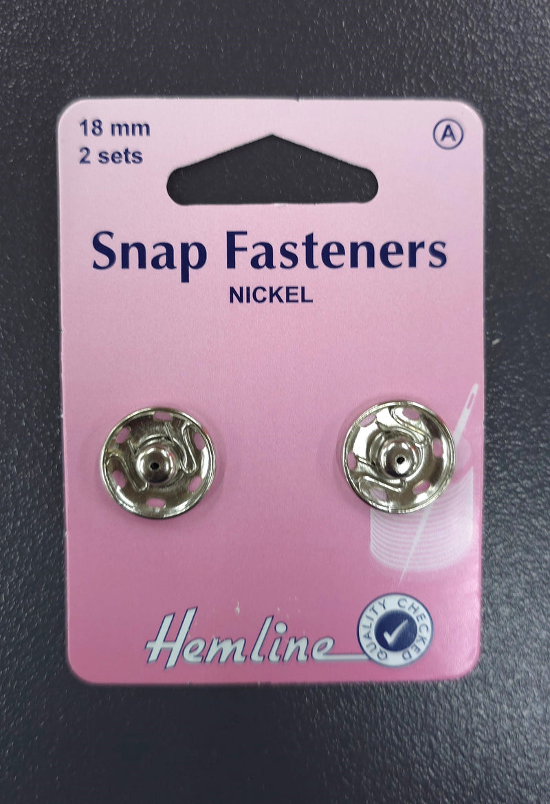 18mm Snap Fasteners Nickel