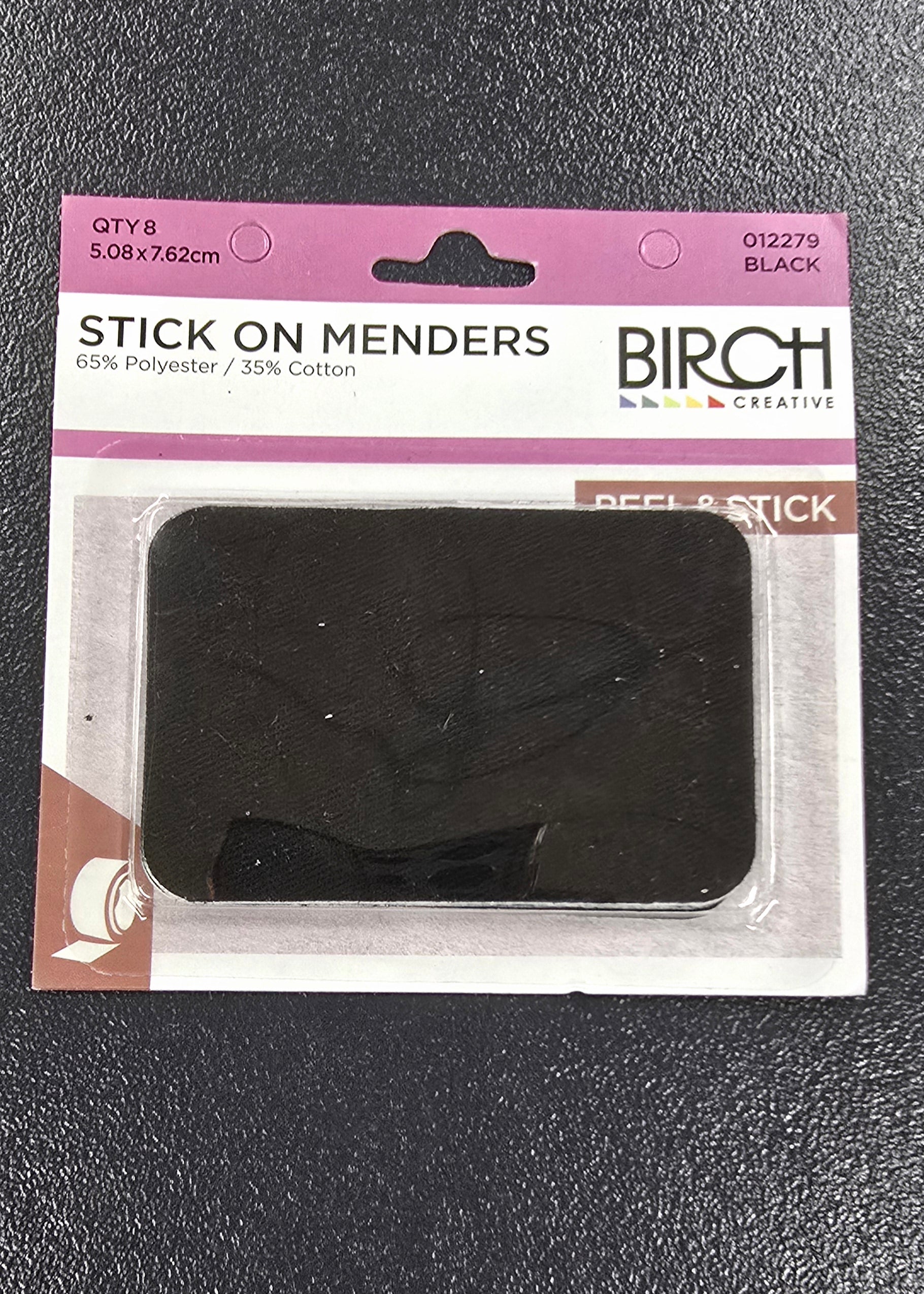 Stick On Menders Black