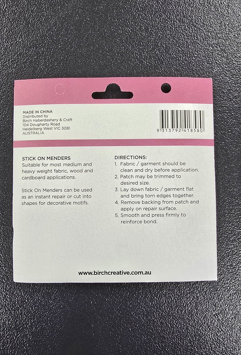 Stick On Menders Navy Denim