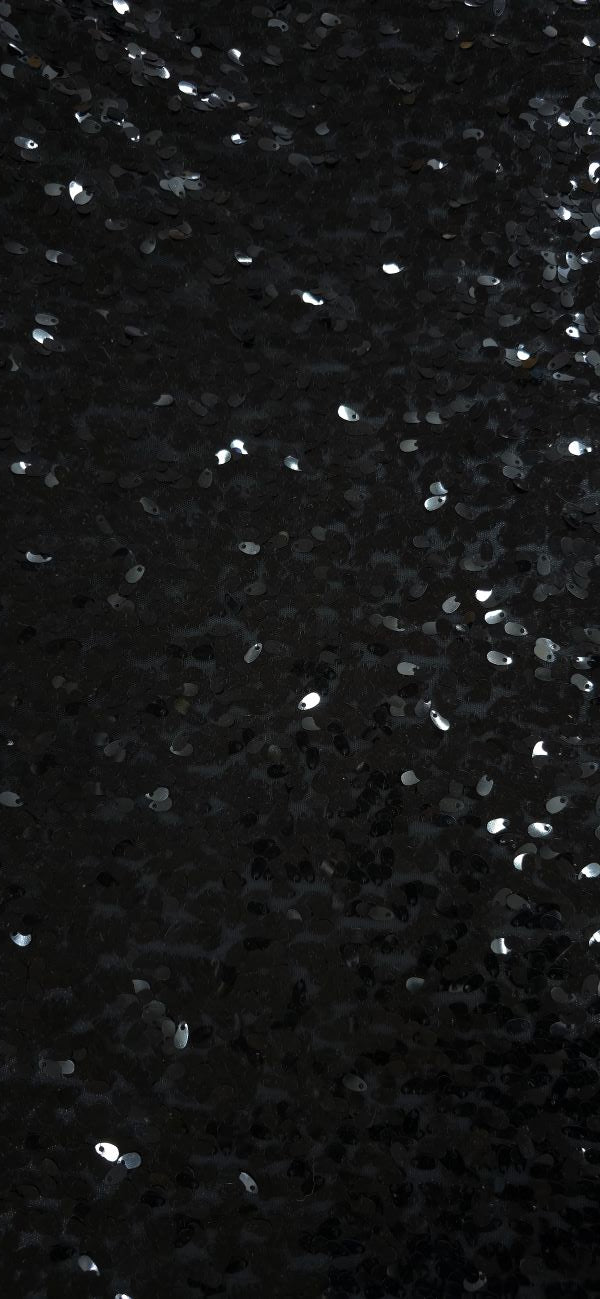 Stretch Sequin Oval Black 1