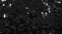 Stretch Sequin Oval Black