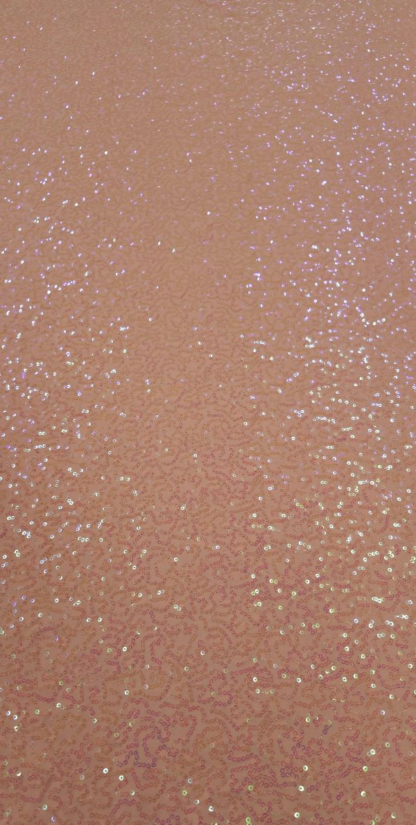 Stretch sequin swirl pearl peach 1