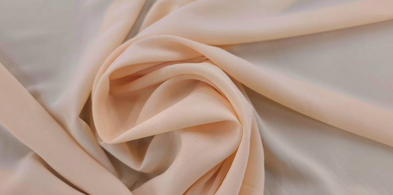 Stretch Chiffon Pale Peach