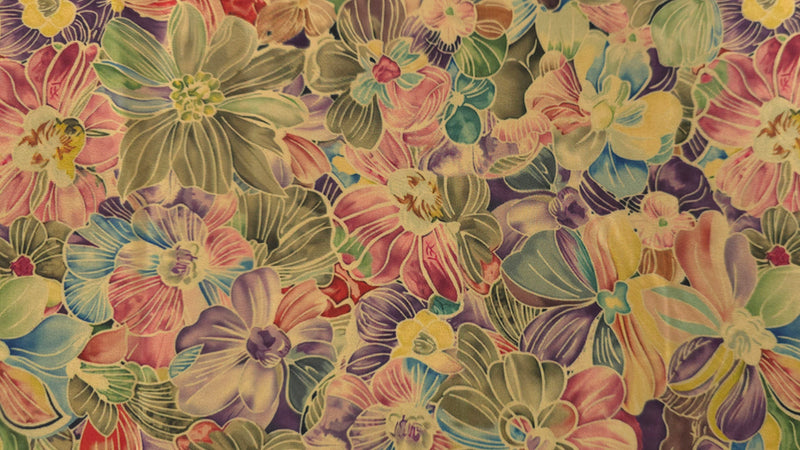 Woven Stretch Polyester Pastel Dream