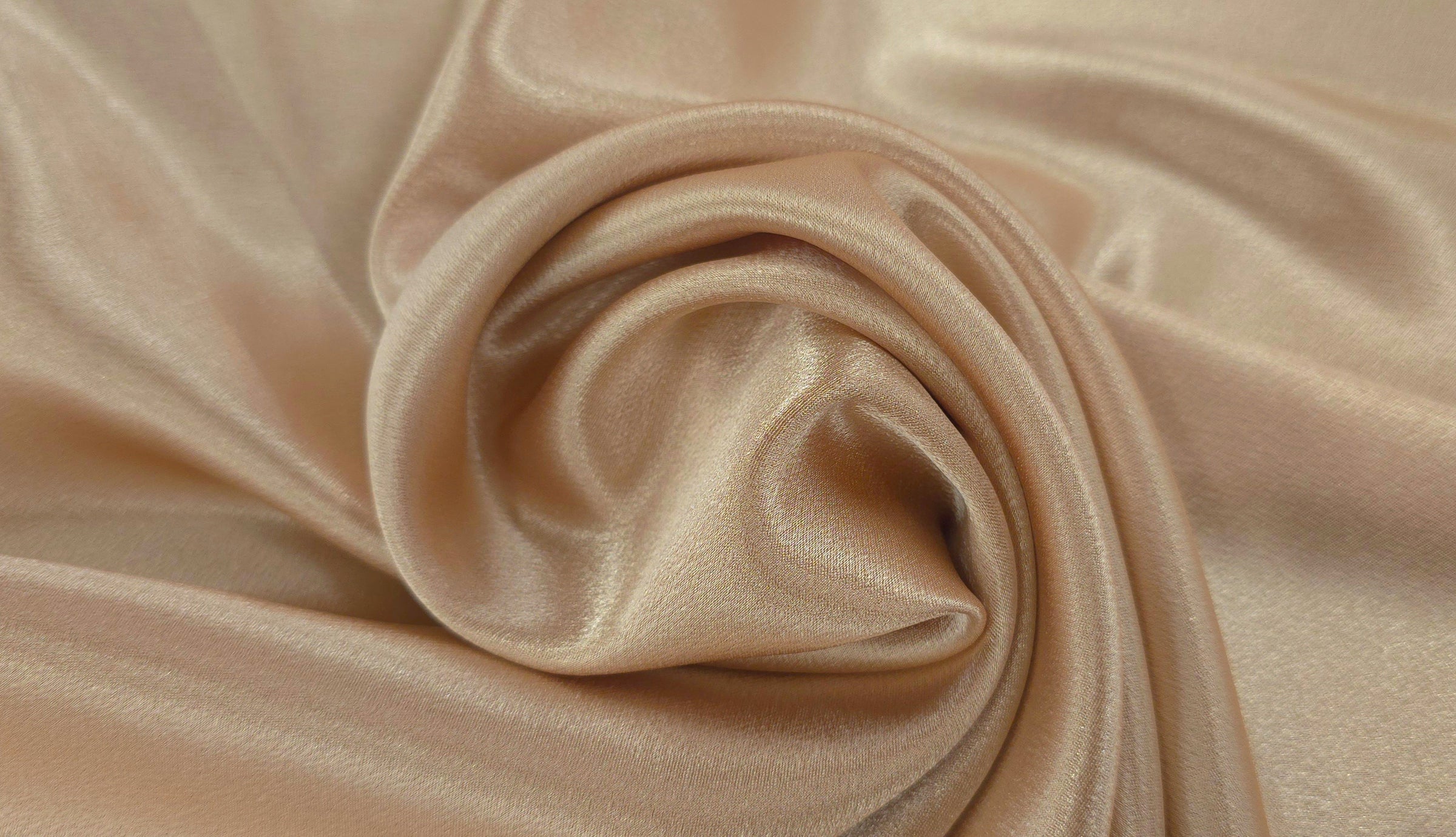 Stretch Satin Crepe Rose Gold