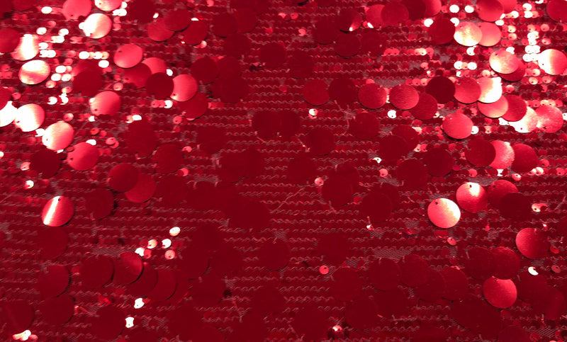 Stretch Sequin Bedazzled Red