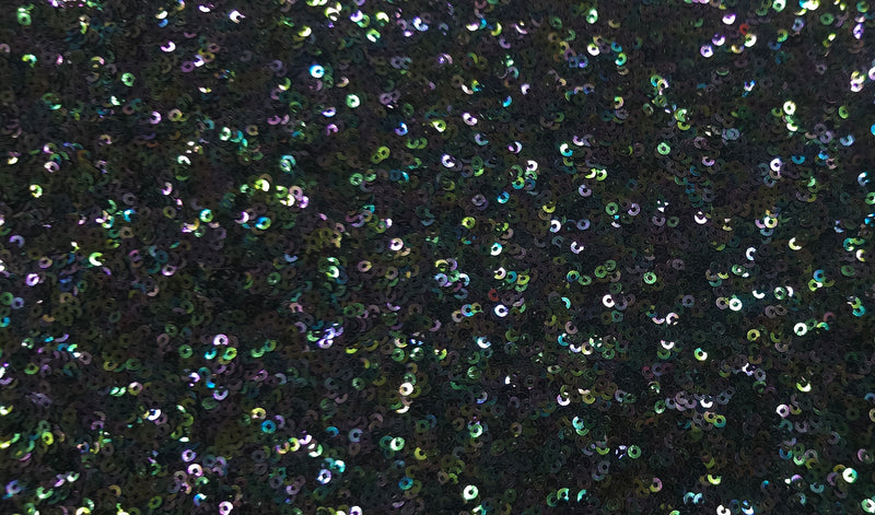 Stretch Sequin Peacock Green