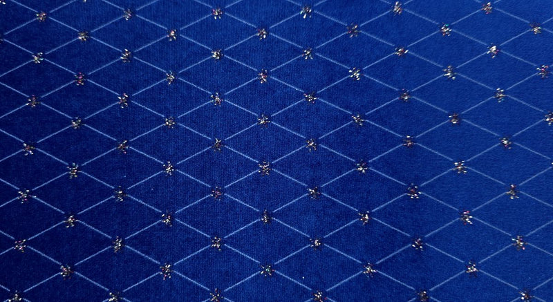 Stretch Velvet Large Diamond Royal