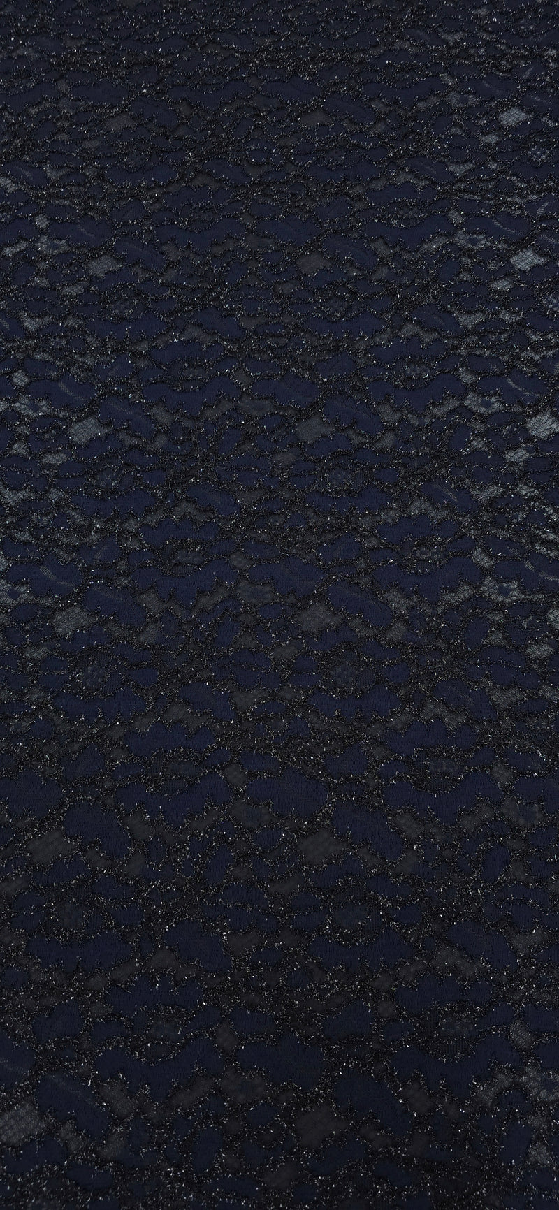 Embroidered Lace Metallic Dream Dark Navy