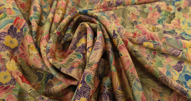 Woven Stretch Polyester Pastel Dream