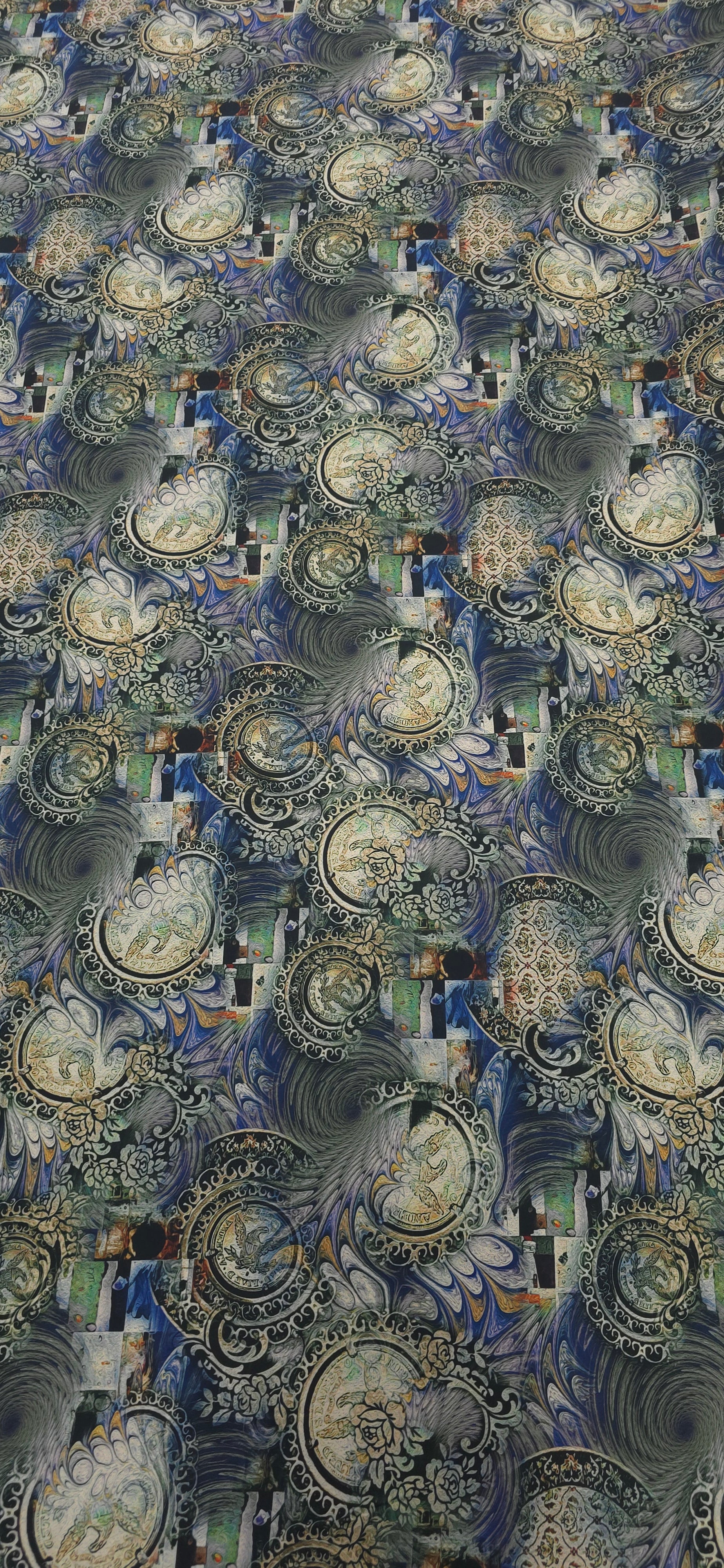 Woven Stretch Polyester Vintage Memories