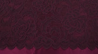 Stretch Lace Intricate Black Cherry