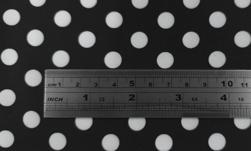 Woven Stretch Polyester Polka Dot