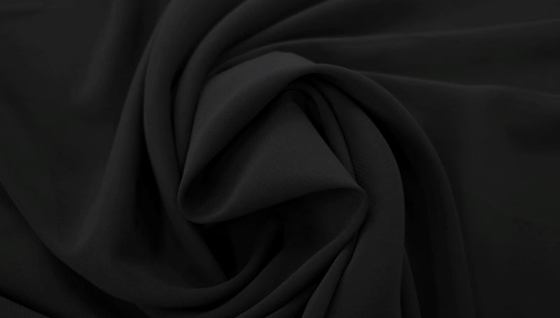 Stretch Chiffon Black