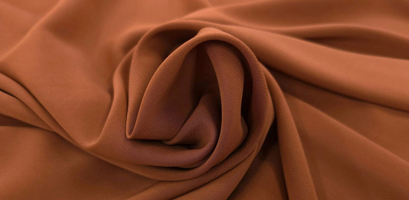 Stretch Chiffon Rust