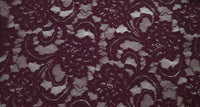 Stretch Lace Intricate Black Cherry