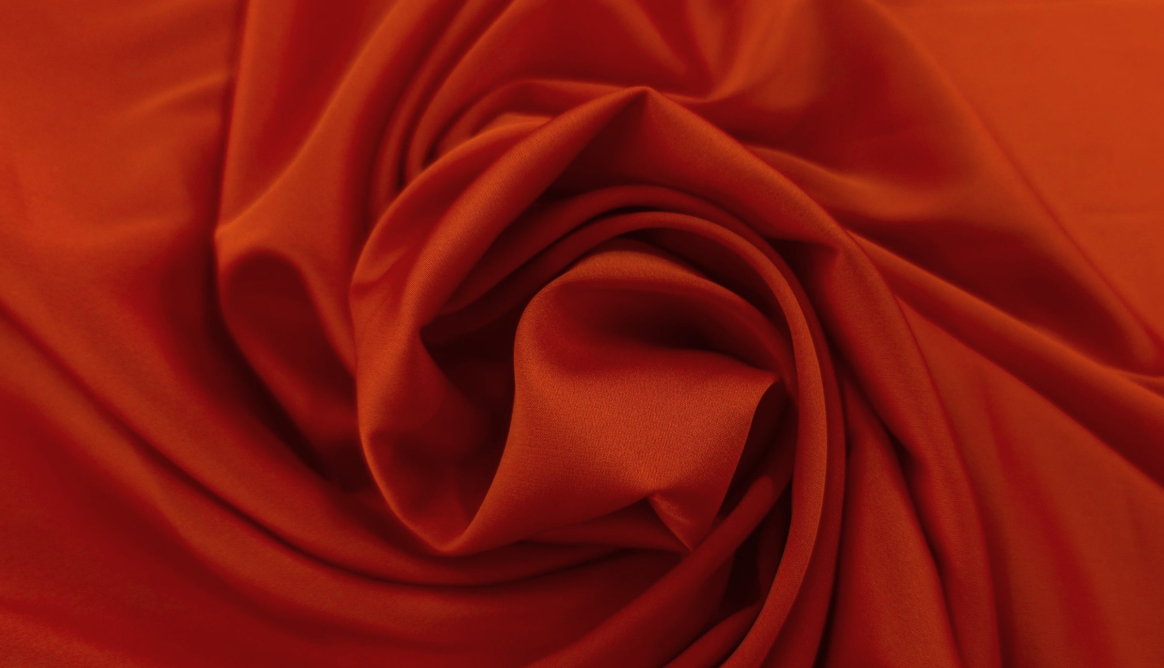 Stretch Satin Burnt Orange
