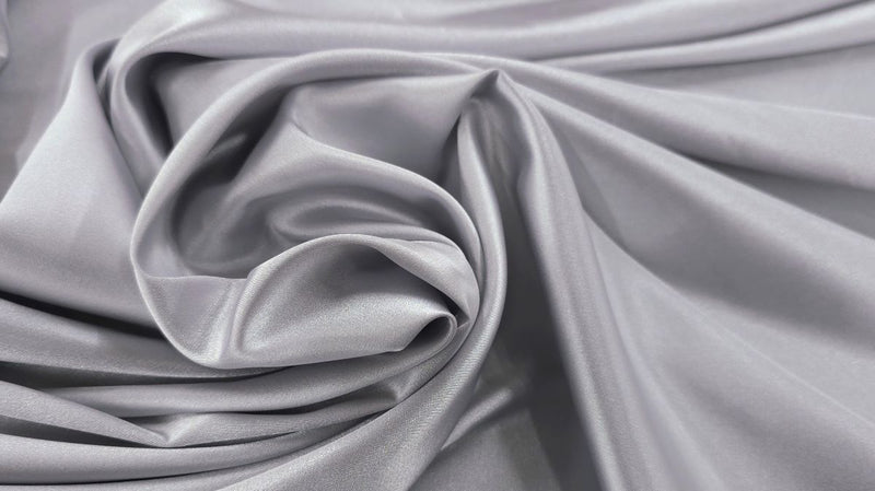 Stretch Satin Silver