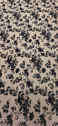 Velvet Flocked Stretch Mesh Reverie